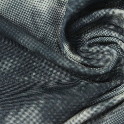 Dark Grey Abstract Interlock Knit, Poly-Spandex
