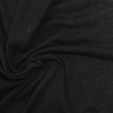 Viscose Stretch Jersey Knit Fabric, 132 gsm — Black — photo 2
