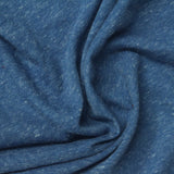 Polyester Linen Jersey Knit Fabric, 160 gsm, 170 cm — Blue — photo 2