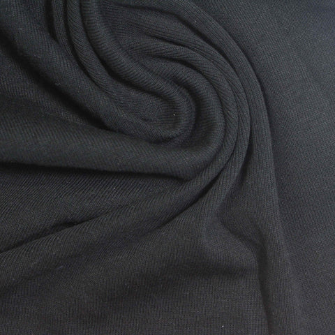 Black Rib Knit, Cotton