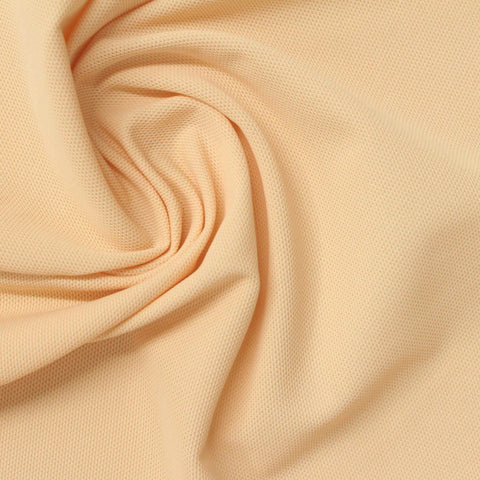 Nylon Stretch Piqué Knit Fabric, 160 gsm, 165 cm — Beige