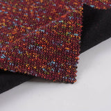 Dark Red Marl Knit, Polyester — photo 2