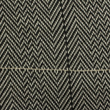 Black Chevron Interlock Knit, Polyester — photo 2