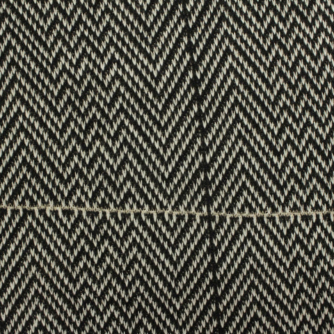 Black Chevron Interlock Knit, Polyester