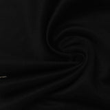 Nylon Cotton Scuba Knit Fabric, 330 gsm, 160 cm — Black — photo 2
