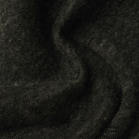 Brushed Polyester Cotton French Terry Fabric, 314 gsm, 165 cm — Grey
