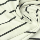 Dark Grey Horizontal-Stripe Jersey Knit, Viscose — photo 2