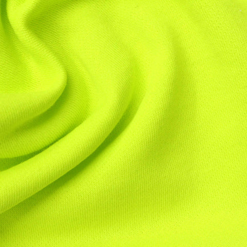 Brushed Cotton Polyester French Terry Fabric, 268 gsm, 168 cm — Green