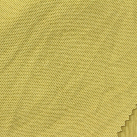 Cotton Polyester Rib Knit Fabric, 184 gsm, 184 cm — Yellow