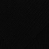 Polyester Viscose Stretch Rib Knit Fabric, 275 gsm, 115 cm — Black — photo 2