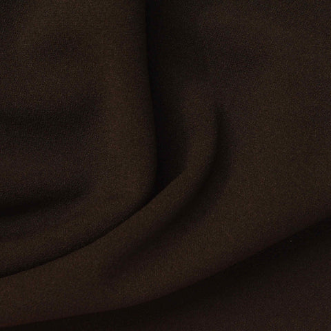 Polyester Stretch Scuba Knit Fabric, 270 gsm, 165 cm — Brown