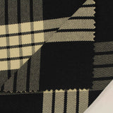 Black Plaid Woven, Poly-Cotton, 195 gsm, 147 cm, ref EF-206145 — photo 2
