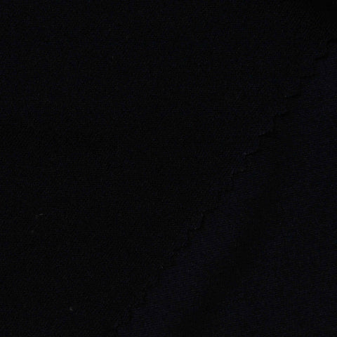 100% Polyester Knit Fabric, 75 gsm, 155 cm — Black