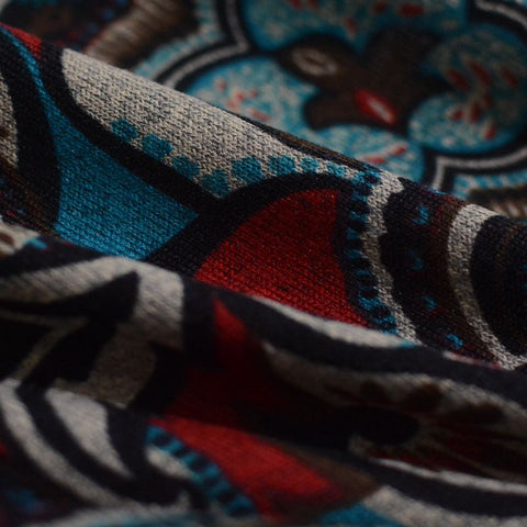 Red Paisley Jacquard, Polyester