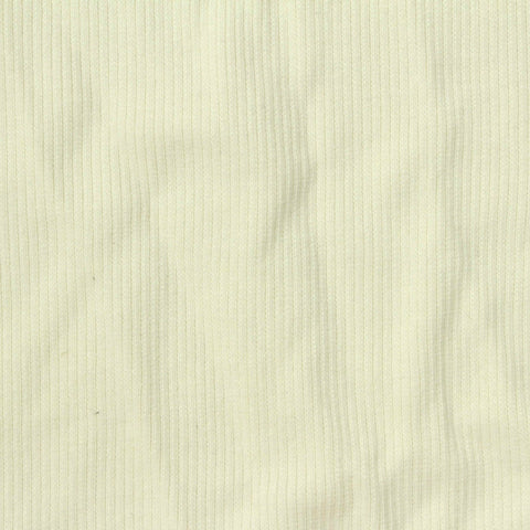 Polyester Cotton Stretch Rib Knit Fabric, 275 gsm, 175 cm — Yellow