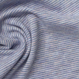 Blue Horizontal-Stripe Jersey Knit, Poly-Viscose — photo 2