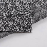 Black Geometric Interlock Knit, Polyester — photo 2