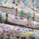 White Butterflies Jacquard, Poly-Cotton — photo 2