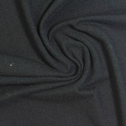 Brushed Polyester Stretch Milk Silk Knit Fabric, 200 gsm, 166 cm — Grey