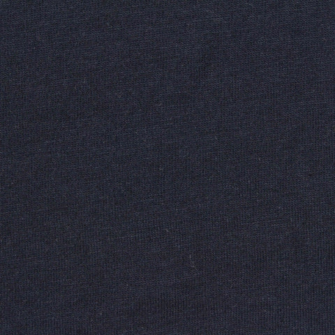 Cotton Polyester Jersey Knit Fabric, 150 gsm, 170 cm — Navy