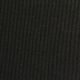 Viscose Stretch Rib Knit Fabric, 290 gsm, 164 cm — Black — photo 2
