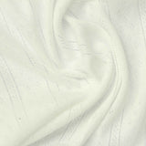 Off-White Vertical-Stripe Pointelle Knit, Poly-Cotton — photo 2