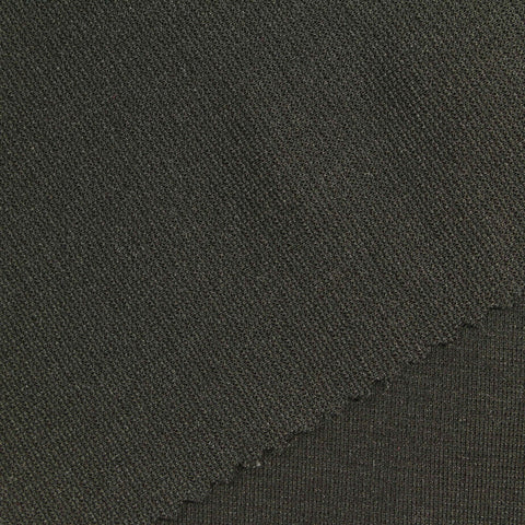 Polyester Cotton Stretch Ponte Knit Fabric, 250 gsm, 160 cm — Green