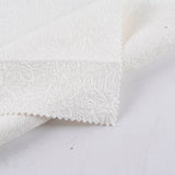 White Tone-on-Tone Floral Jacquard, Poly-Cotton — photo 2
