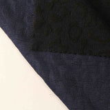Black Abstract-Leaf Jacquard, Poly-Viscose — photo 2