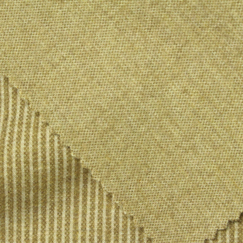 Cream Stripe Interlock Knit, Poly-Viscose