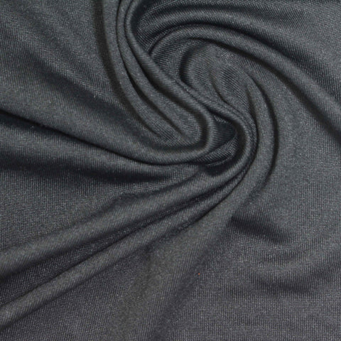 Dark Grey Marl Milk Silk Knit, Polyester, 100 gsm