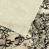 Black Tropical-Palm Knit, Cotton-Poly — photo 2