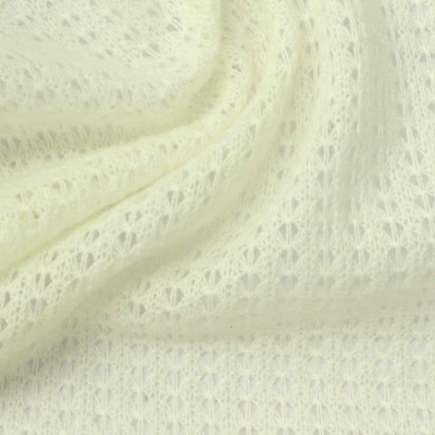 Cream Textured Chunky Knit, Acrylic-Nylon