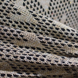 Grey Geometric Chunky Knit, Acrylic-Metallic — photo 2