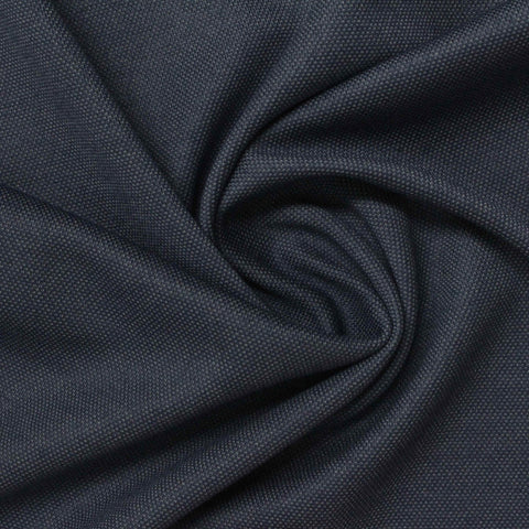 Dark Blue Marl Piqué Knit, Poly-Viscose, 185 gsm