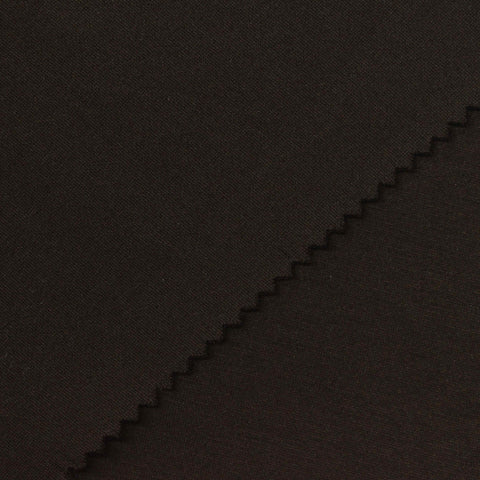 Polyester Viscose Stretch Scuba Knit Fabric, 280 gsm, 160 cm — Brown