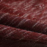 Dark Red Marl Chunky Knit, Metallic — photo 2