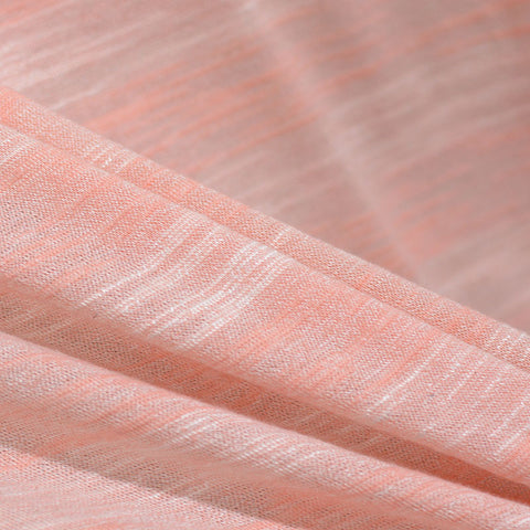 Peach Heathered-Marl Chunky Knit, Poly-Viscose