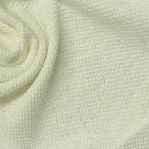 Viscose Stretch Waffle Knit Fabric, 320 gsm, 160 cm — Khaki