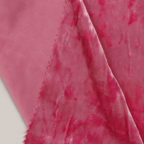 Polyester Stretch Warp Knit Fabric, 221 gsm, 145 cm — Pink