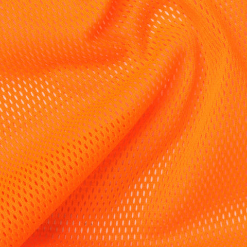 100% Polyester Mesh Fabric, 100 gsm, 150 cm — Orange