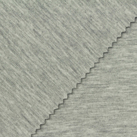 Grey Marl Scuba Knit, Poly-Viscose, 350 gsm