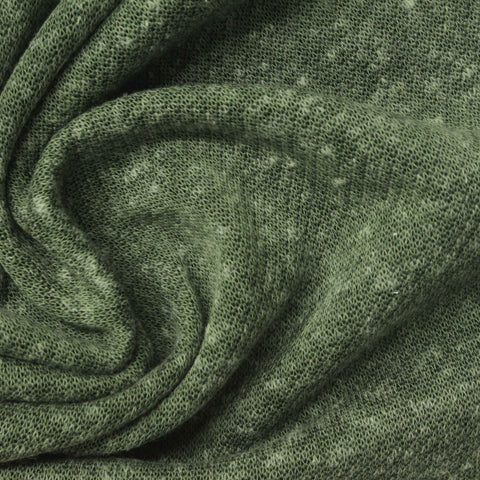 Green Marl French Terry, Polyester
