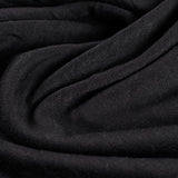 Jacquard 100% Polyester Interlock Knit Fabric, 279 gsm, 160 cm — Black — photo 2