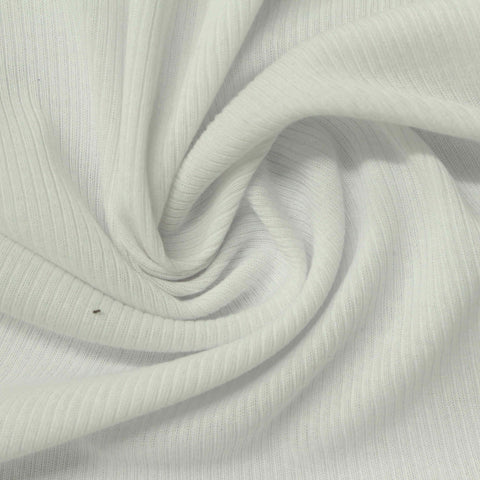 Off-White Rib Knit, Polyester