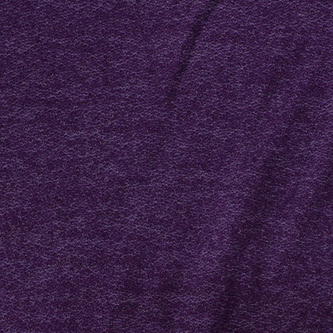 Purple Marl Chunky Knit, Viscose-Poly, 250 gsm