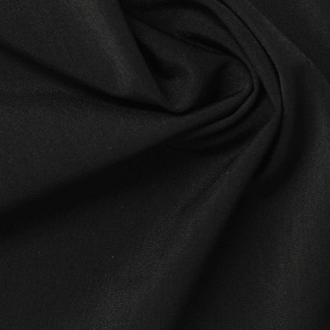 Warp Knit Fabric, 170 gsm, 152 cm — Black