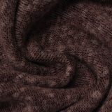 Dark Brown Marl French Terry, Cotton-Poly — photo 2