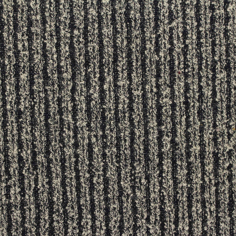 Black Textured-Stripe Interlock Knit, Poly-Viscose