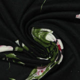 Pink Flowers Milk Silk Knit, Polyester — photo 2